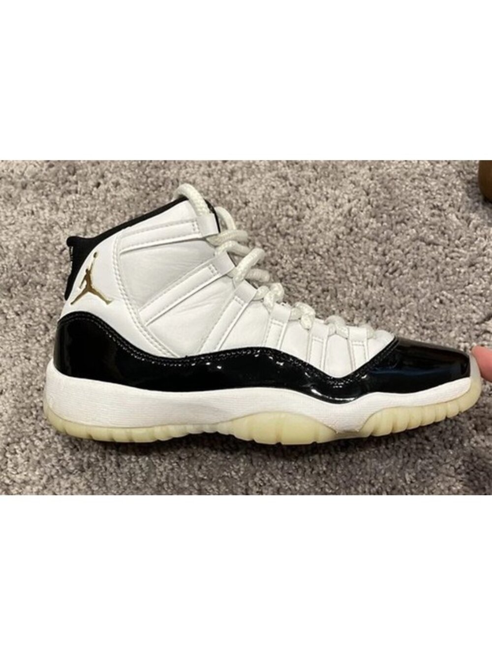 Nike Air Jordan 11 Retro Gratitude White Black (GS) 378290-170 Size 5Y